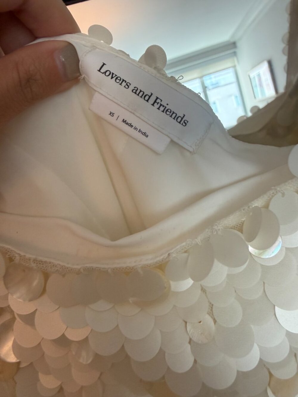 Lovers + Friends Delphine Mini Dress White XS - Picture 8 of 8